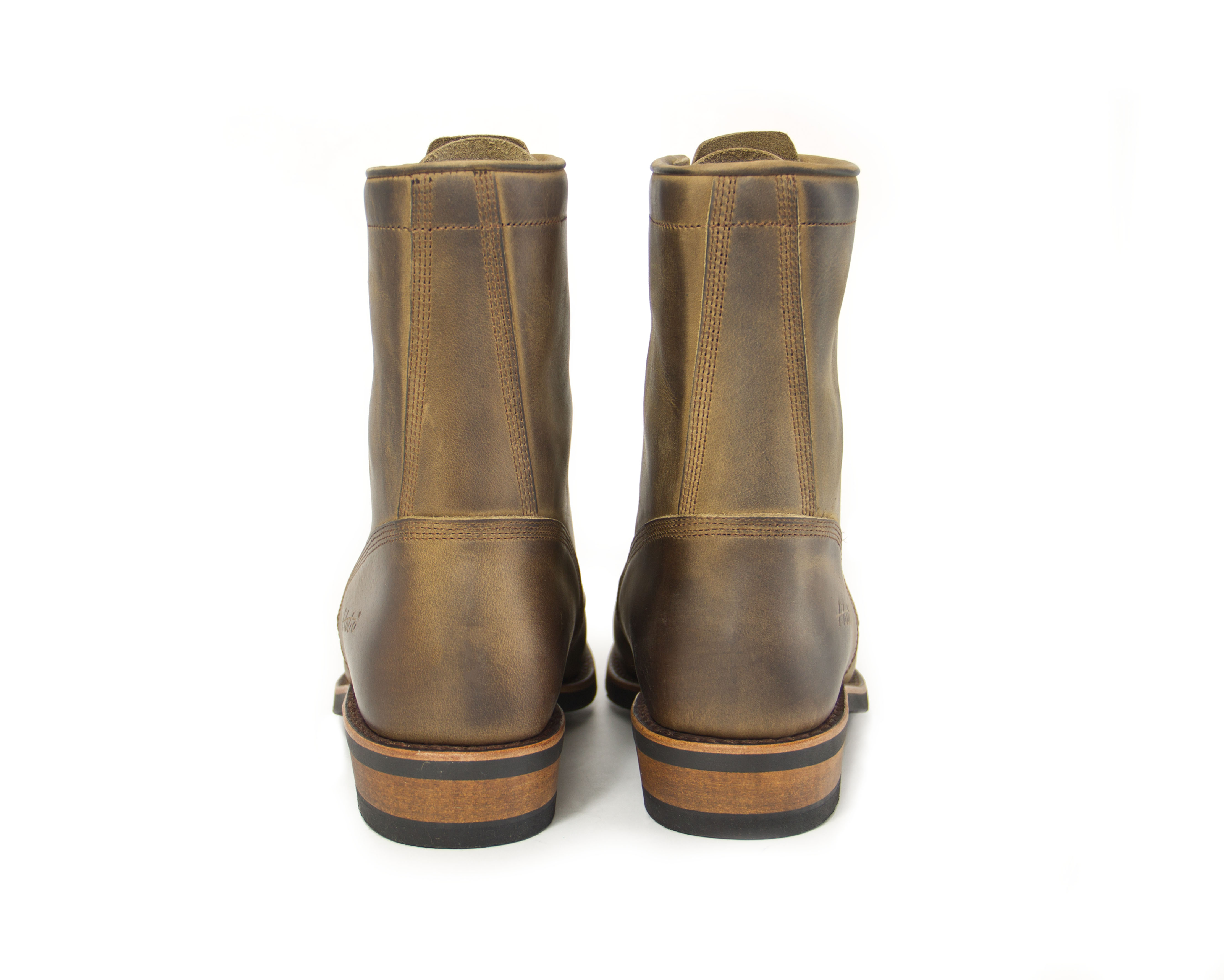 CanCan Schnürstiefelette crazy horse braun western hobo